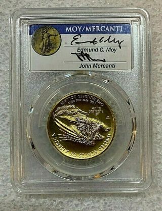 2015 - W $100 Pcgs Ms70 First Strike Gold High Relief - Moy/mercanti Signatures