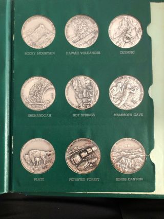 Official National Parks Centennial Medal Series 1872 - 1972 6