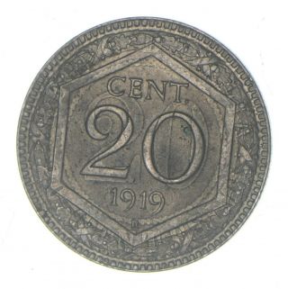 Silver - World Coin - 1919 Italy 20 Centesimi - 4.  2 Grams 682