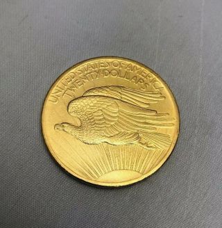 1908 U.  S.  Gold $20 Dollar St.  Gauden ' s Double Eagle Coin 4