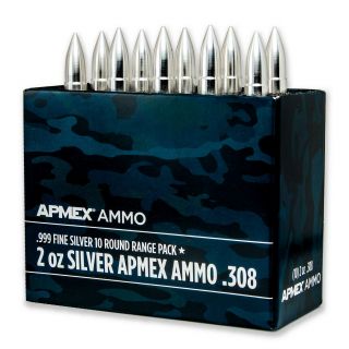 2 Oz Silver Bullet -.  308 Caliber 10 - Count Range Pack - Sku 92438