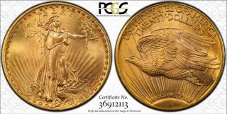 Pcgs Ms65 1923 - D $20 Liberty Gold Coin.  Gem Bu.