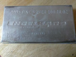 100 oz.  Silver Bar - Engelhard in Plastic P881166 2