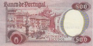 Portugal banknote P177 500 escudos 1979 CH.  11 Prefix ED,  XF - AU,  WE COMBINE 2