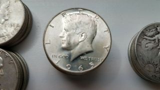 162 Silver Half Dollars - Walking Liberty,  Franklin And Kennedy