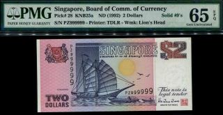 Singapore Solids 9s $2 Fancy No.  