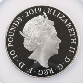 2019 Gr.  Britain £10 Queen Victoria 5 Oz Silver Proof Coin NGC PF70 UC 1/1st 200 4