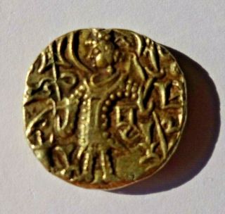 India Taxila Gold Dinar,  Suvayasa,  c.  400AD,  Kushan Derivative 6