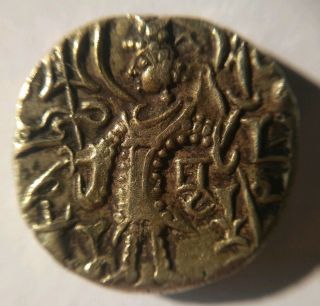 India Taxila Gold Dinar,  Suvayasa,  c.  400AD,  Kushan Derivative 7