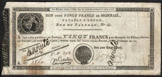 Bon Pour 20 Francs From France