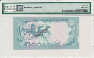 Ngan Hang Quoc Gia Viet Nam - South 50 Dong 1972 Color Trial Spec.  PMG 62 2