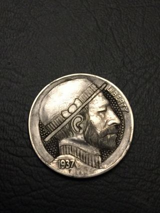 Hobo Nickel Hand Carved Engraved Ohns Classic Style