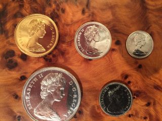 Royal Canadian 1867 - 1967 Centennial Set 5 Coin Set With $20 Gold Piece
