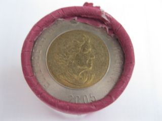 2005 Roll of Two Dollar Coins Toonies Canada Uncirculated 2