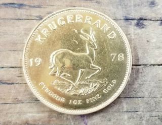 South African 1978 Krugerrand,  1 Oz Fine Gold Coin (cgh009565)