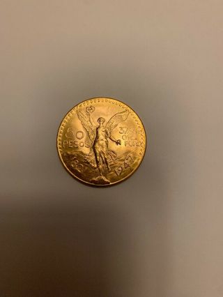 Mexican Gold 1821 - 1947 50 Pesos Agw 1.  2057 - 37.  5 Grams