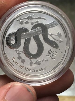 2013 1/2 Oz Silver Australian Year Of The Snake Coin Bullion Half Australia