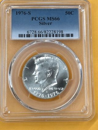 1976 S Kennedy Silver Half 50c Pcgs Ms66 State 66.