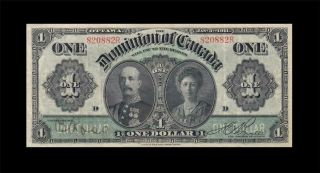 1911 Dominion Of Canada $1 Earl & Countess ( (vf, ))