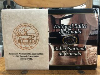 2001 National Ballet Of Canada Proof Set - Royal Canadian Numismatic 110th