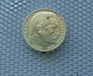 Germany 5 Reichsmark 1939f Silver