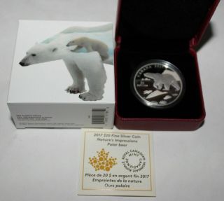 2017 Canada $20 Dollars 9999 Fine Silver Coin - Nature 