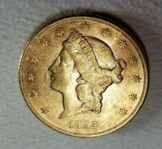 1905 S $20 Liberty Head Double Eagle