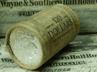 $20 Bu Morgan Roll Unc Silver Dollar 1893 & Cc Morgan Dollar Ends Pre 21 55