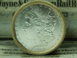 $20 BU Morgan Roll UNC Silver Dollar 1893 & CC Morgan Dollar Ends Pre 21 55 5
