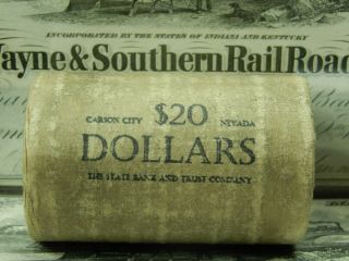 $20 BU Morgan Roll UNC Silver Dollar 1893 & CC Morgan Dollar Ends Pre 21 55 6