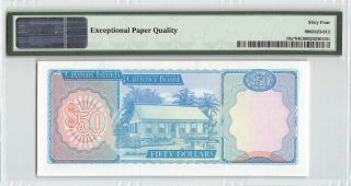 Cayman Islands 1974 P - 10a PMG Choice UNC 64 EPQ 50 Dollars Replacement 2