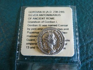 Gordian Iii (a.  D.  238 - 244) Silver Antoninianus Of Ancient Rome - Littleton Coin