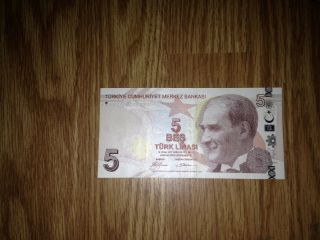5 Tl Turk Lirasi Turkish Lira Turkey Series: A001 198565