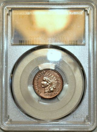 Pcgs Slider Uncirculated 1877 Indian Head Cent Scarce Grade Specimen