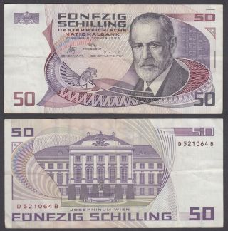 Austria 50 Schilling 1986 (vf) Banknote P - 149