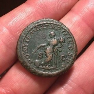 Scarce Ancient Roman Ae As Severus Alexander 222 - 235ad Providentia Ric416 12.  38g