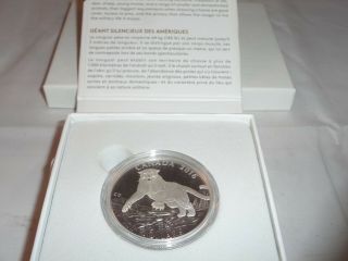 2016 Canada $100.  9999 Silver Coin North American Cougar Cat and 3