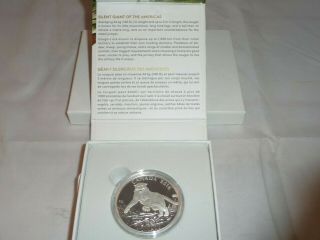 2016 Canada $100.  9999 Silver Coin North American Cougar Cat and 5