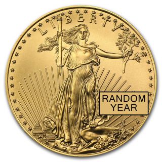 1/2 Oz Gold American Eagle Bu (random Year) - Sku 2