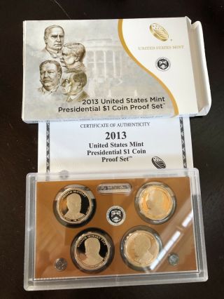 2013 Us Presidential $1 Coin Proof Set