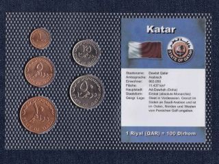 United Arab Emirates,  Qatar Circulated Coin Set,  Unc