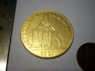 1850 Chile 8 Escudos Dollars Pesos 8e Gold Coin