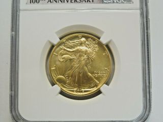 2016 W Walking Liberty Gold Half Doll 1/2 oz NGC SP70 First Releases 100th Anniv 4