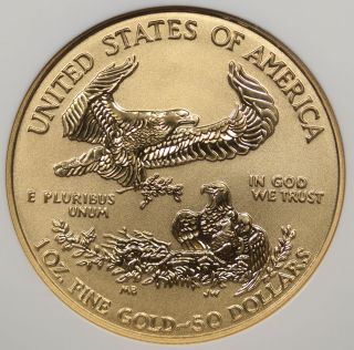 2006 - W American Gold Eagle 20th Anniversary $50 1 oz Reverse Proof Rev PF 70 NGC 4