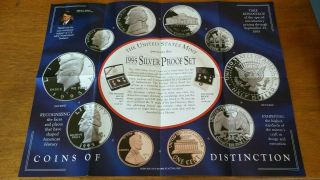 1995 W american eagle 10th anniversary gold bullion coin set,  Silver Proof set 11