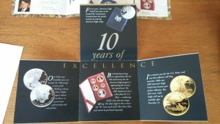 1995 W american eagle 10th anniversary gold bullion coin set,  Silver Proof set 9