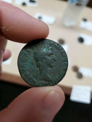 Roman Empire - Bronze Coin Of Nerva 96 - 98 Ad Ae Dupondius Ancient Roman Coin