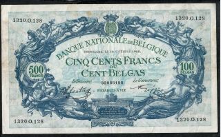 500 Francs From Belgium 1942 2