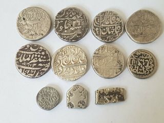 Ancient coin joblot medal islamic mongol mughal india sikh ranjit dev kushan 4