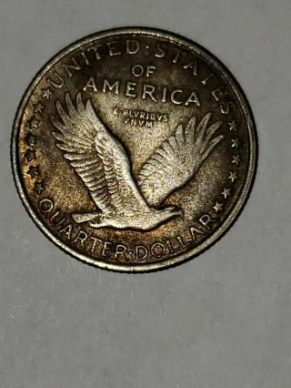 1916 Standing Liberty Quarter No Stars Under Eagle$$$